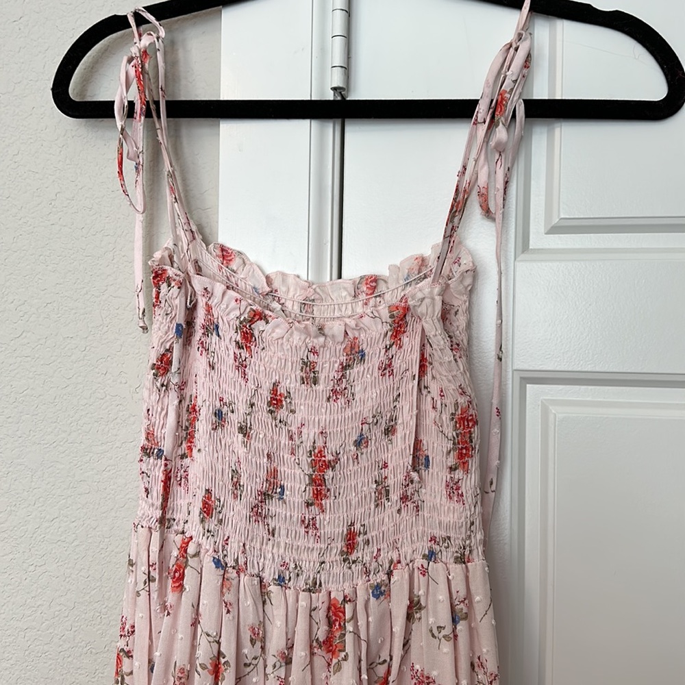 Blue Life Floral Pink Maxi Dress
